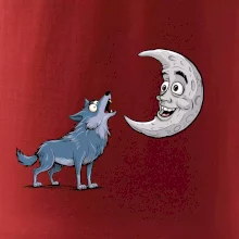 Parové triko - Vlk a měsíc