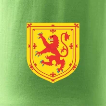 Skotský lev na hrudi