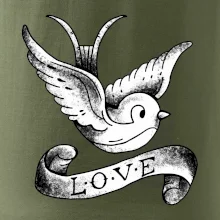 Love holubice - kreslená