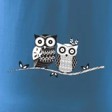 Dvě sovy abstraktní