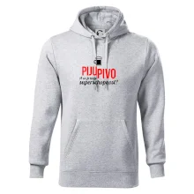 Já piju pivo - tvoje superschopnost? rovný nápis