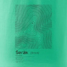 Šerák - vrstevnice v obdélníku