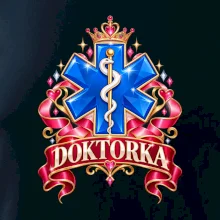 Doktorka - stuhy a kříž