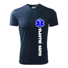 Hvězda života - vlastní nápis vpředu a vzadu