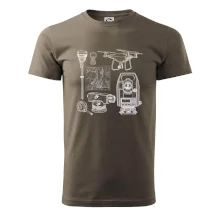 Geodet teodolit dron