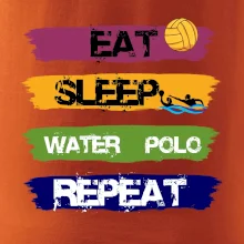 Eat sleep watter polo barevné