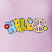 Hello hippie symbol