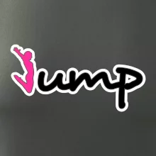Jump - nápis a panáček Jump - nápis a panáček