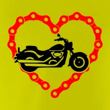 Moto srdce řetěz - chopper