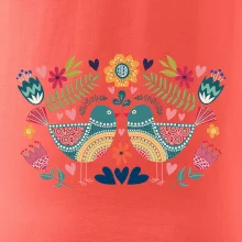 Folklor - dva barevní ptáčci