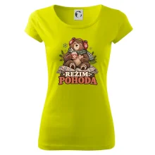 Rodinná vánoční trička - Režim pohoda zimní medvědice máma