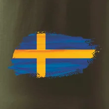 Švédská vlajka kreslená