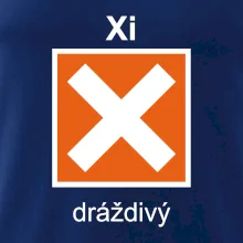 Xi Dráždivý - Výstražná tabulka na tričku