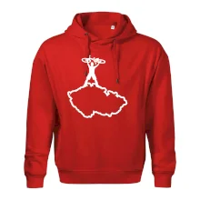 Mapa ČR - cyklista na prsou