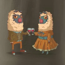 Alpaky s vínem pár