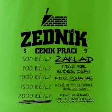 Ceník zedníka - cena za metr