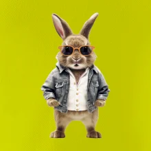 Králík v bundičce