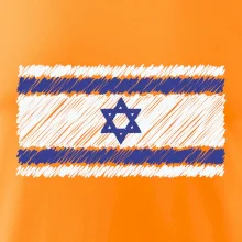 Vlajka Izrael kreslená