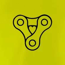 Cyklo srdce řetěz trojúhelník