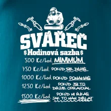 Svářeč - hodinová sazba