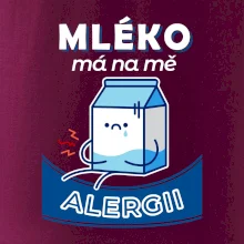 Mléko má na mě alergii