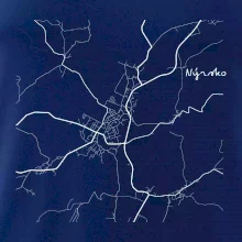 Černobílá mapa Nýrsko  340 22