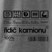 Čárový kód řidič kamionu