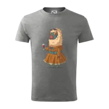 Alpaka s vínem žena