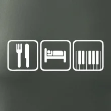 Eat sleep piano v řadě