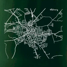 Mapy měst černobílé Klatovy