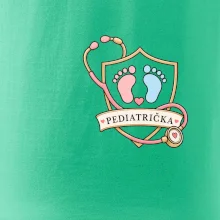 Pro nejmenší - pediatrický štít s otisky nožiček