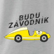 Budu závodník žluté  auto