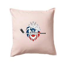 Lev s hokejkou v tlamě - Česká vlajka