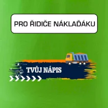 Stavba - vlastní nápis - náklaďák