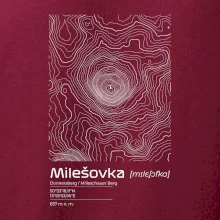 Milešovka - vrstevnice v obdélníku