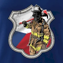 Hasič erb - Česká vlajka