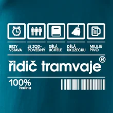 Čárový kód Řidič tramvaje