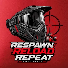 Paintballová maska respawn reload repeat