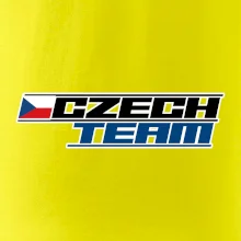 Czech team s vlajkou - Mistrovství světa v ledním hokeji 2025