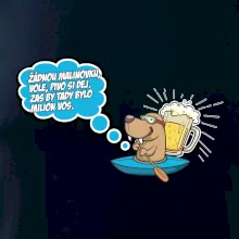 Žádnou malinovku, ale pivo