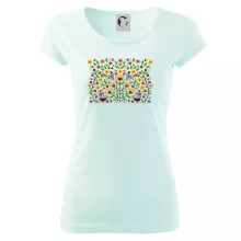 Folklor - barevně kvetiny obdélník