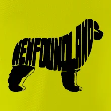 Novofundlandský pes - nápis v tělě