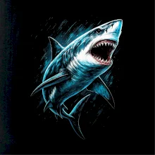 Obrázek žralok v akci