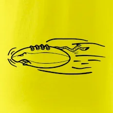 Americký fotbal letící míč