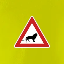 Dopravní značka - Pozor lev