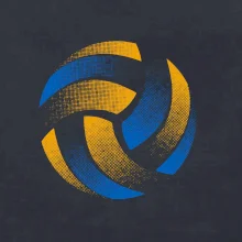 Volejbalový míč rastr barevný