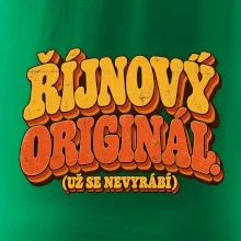 Říjnový originál už se nevyrábí retro nápis