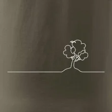 Strom s ptáčkem linka