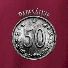 Padesátník 1963 - 1978 s nápisem
