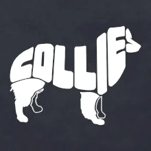 Border kolie písmo v těle